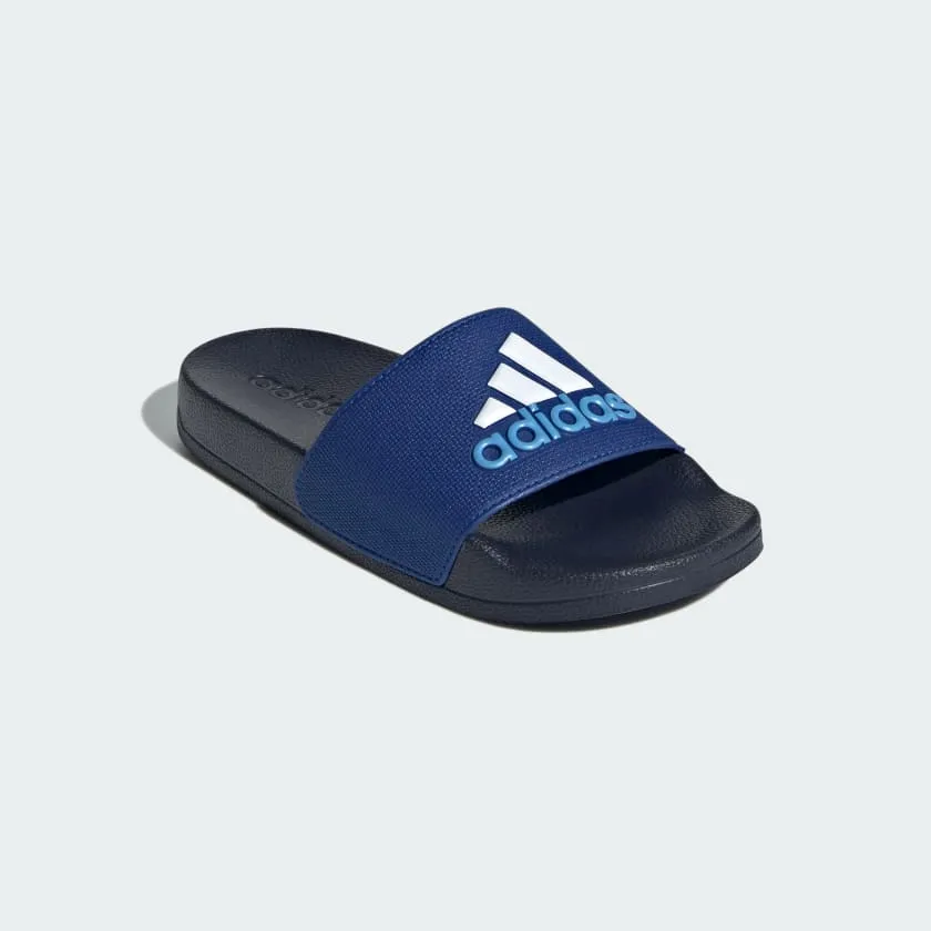 ADILETTE KID'S SHOWERT ROYAL BLUE/WHITE SLIDES