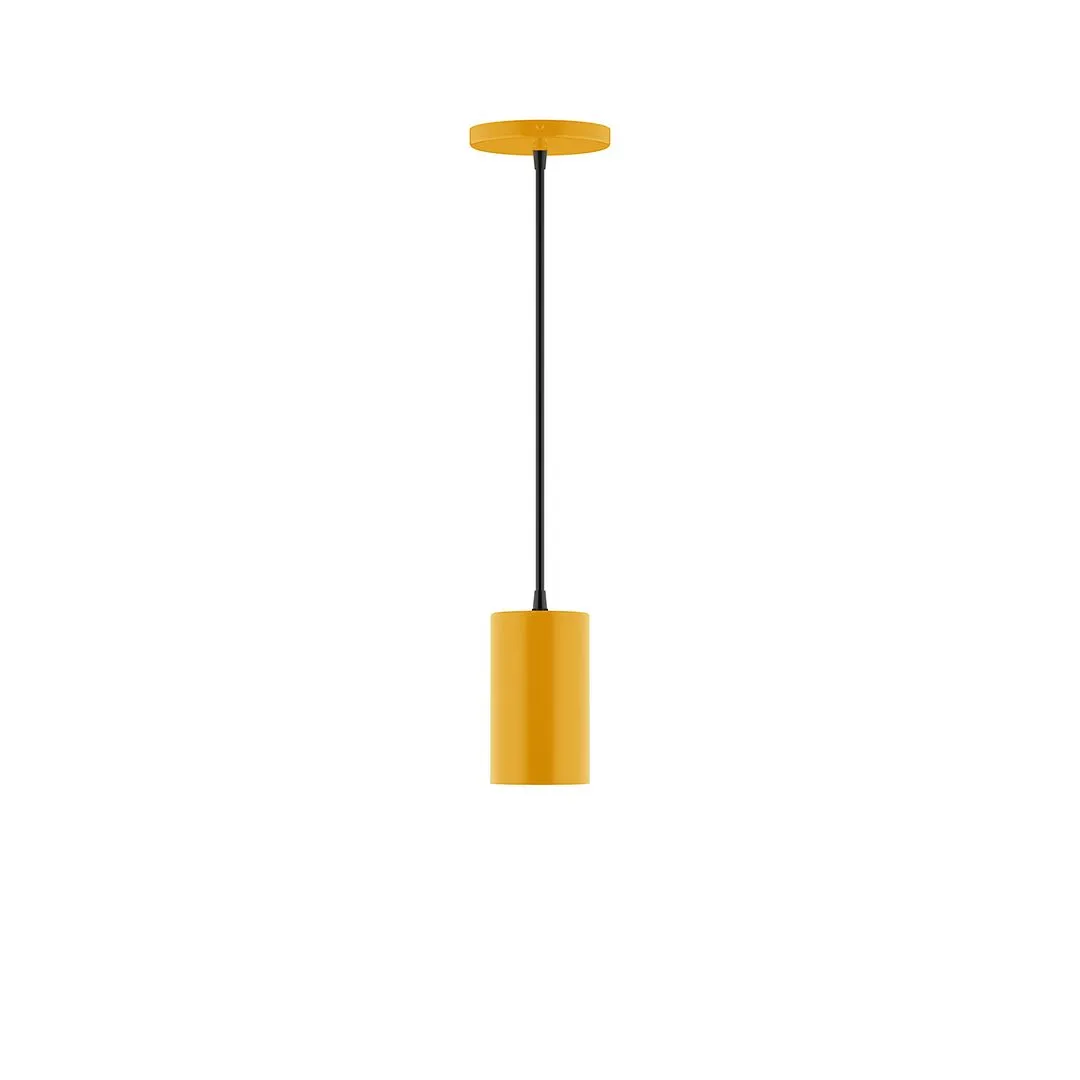 Axis Beam 6" LED Pendant Light in Bright Yellow