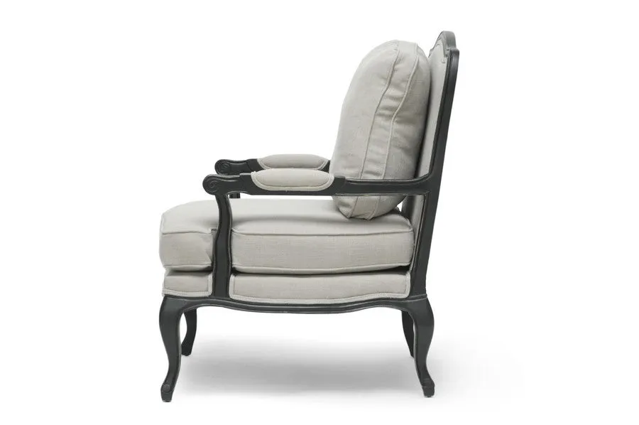 Baxton Studio Antiqued French Accent Chair