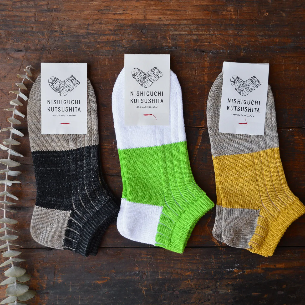 Boston Linen Cotton Anklet Socks