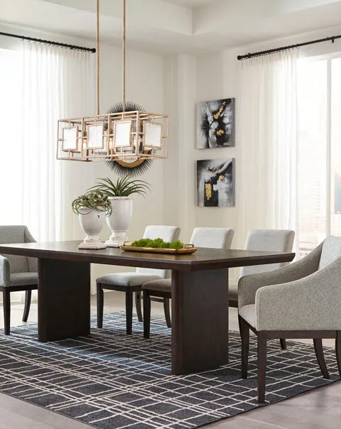 Bruxworth Dining Table and 8 Chairs Set