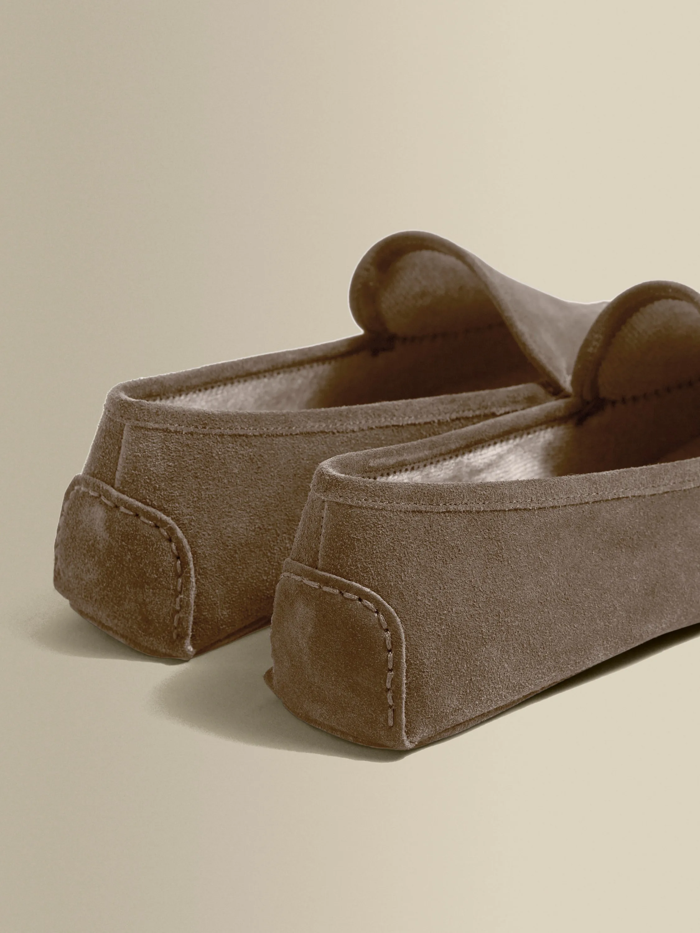 Cashmere Lined Suede Slippers