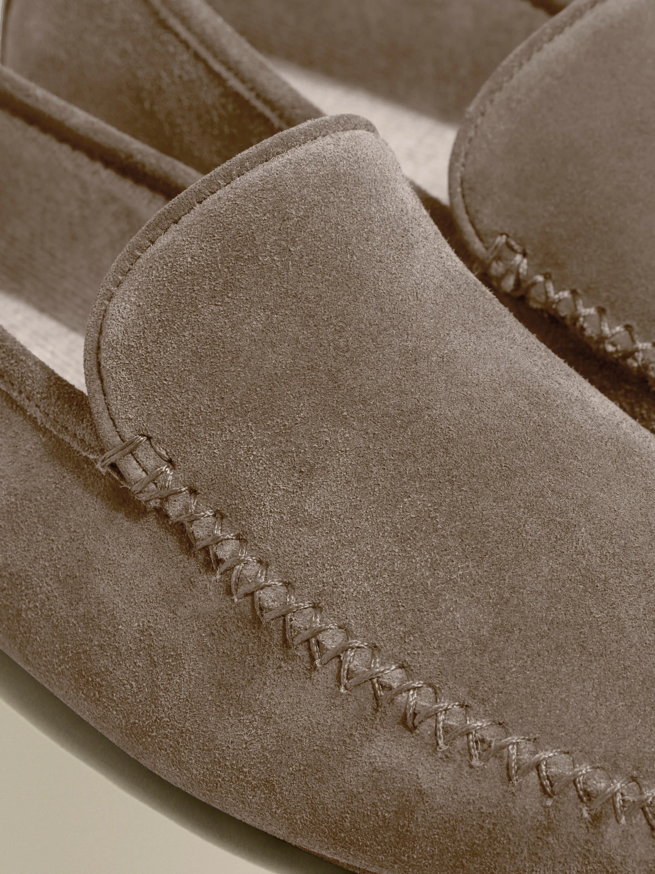 Cashmere Lined Suede Slippers