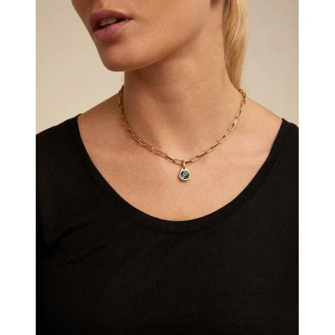 Chain 9 Gold Golden Metal Necklace