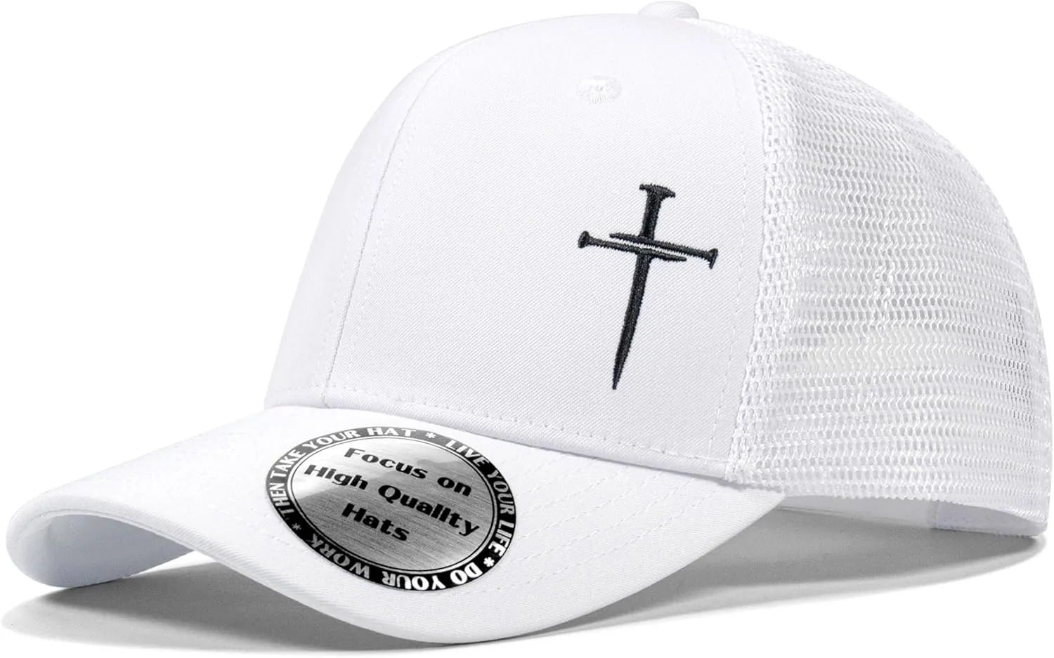 Christian Hats for Men Women,Jesus 3 Nail Cross Hat Christian Religious Gifts for Birthday/Christmas