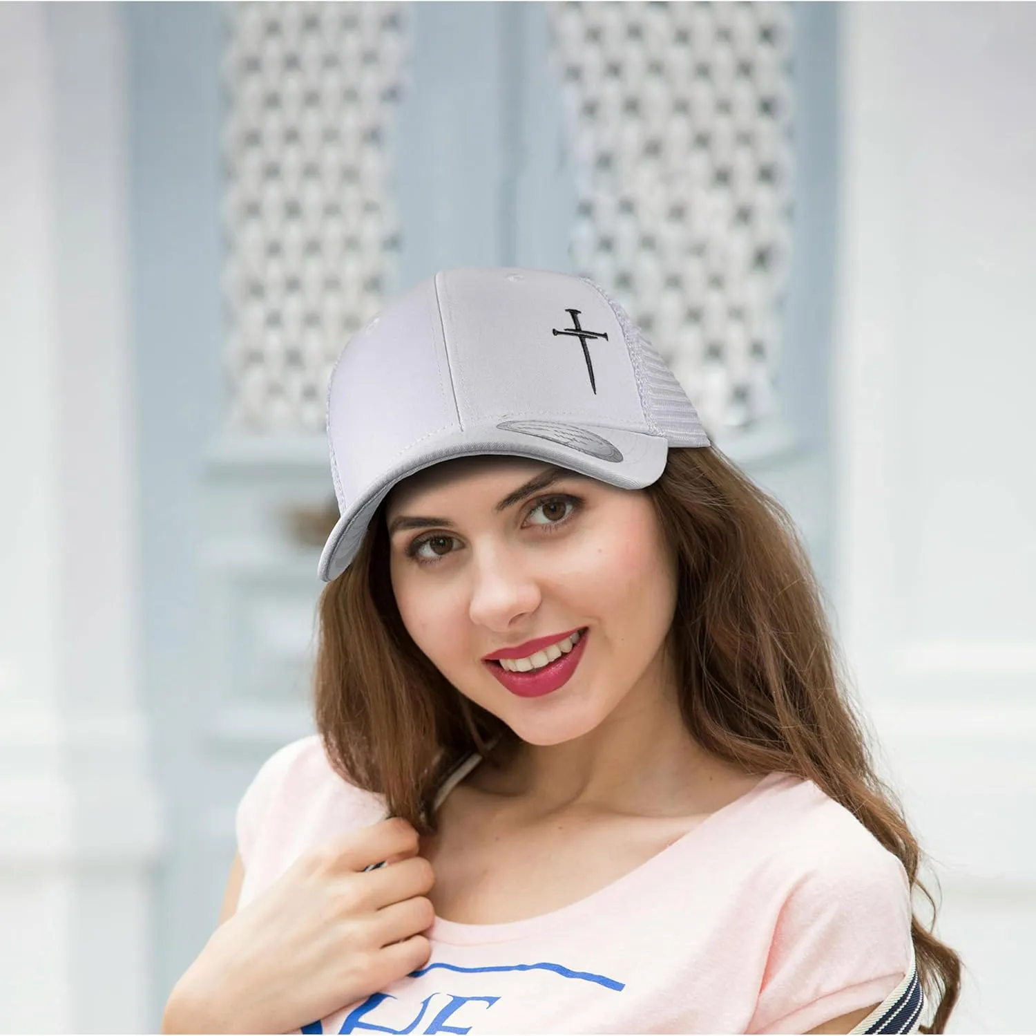 Christian Hats for Men Women,Jesus 3 Nail Cross Hat Christian Religious Gifts for Birthday/Christmas