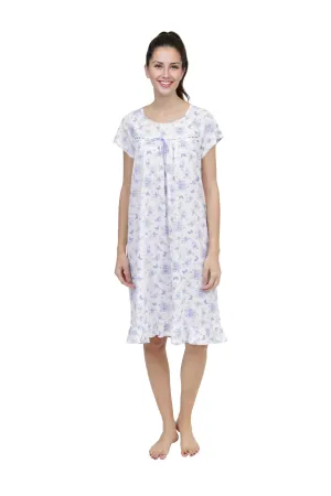 Cotton Knit Butterfly Toile Chemise