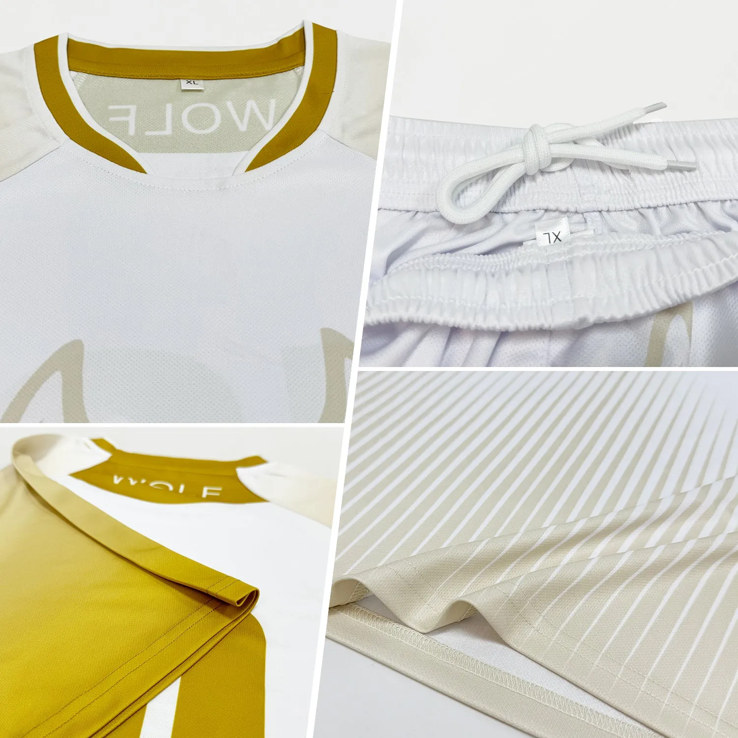 Custom Green White Geometric Shape Sublimation Volleyball Uniform Jersey