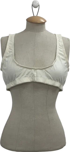 Eden house lingerie Yellow Cotton Front Fastening Magic Bra UK 46D