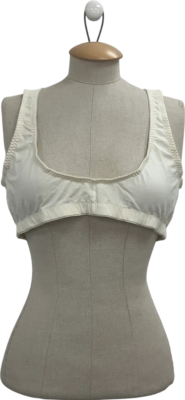 Eden house lingerie Yellow Cotton Front Fastening Magic Bra UK 46D