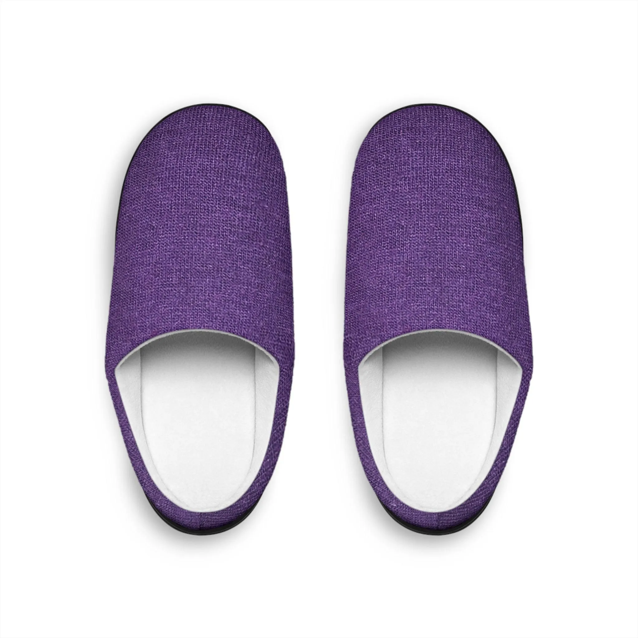 Faux Purple Silk Women's Indoor Slippers