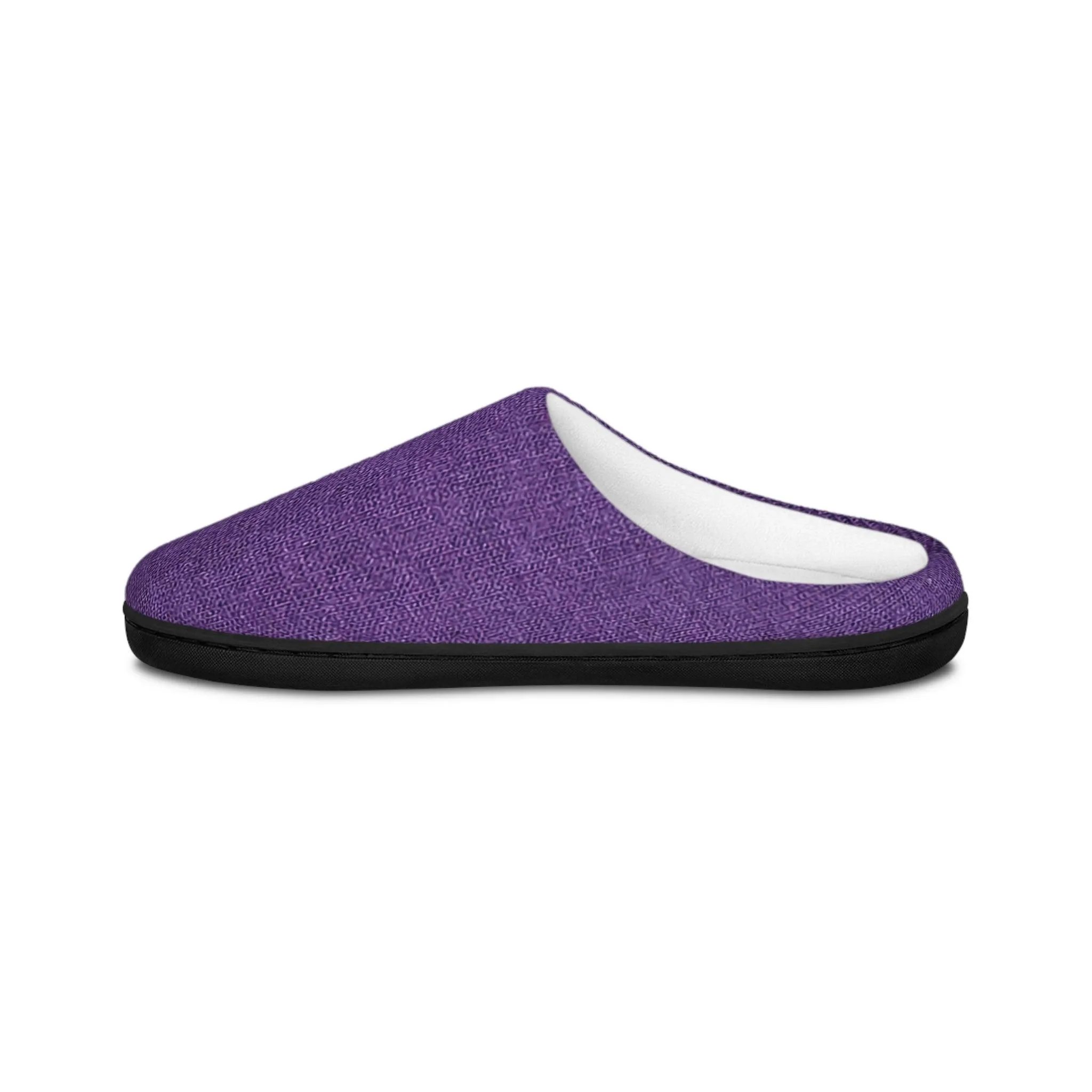 Faux Purple Silk Women's Indoor Slippers