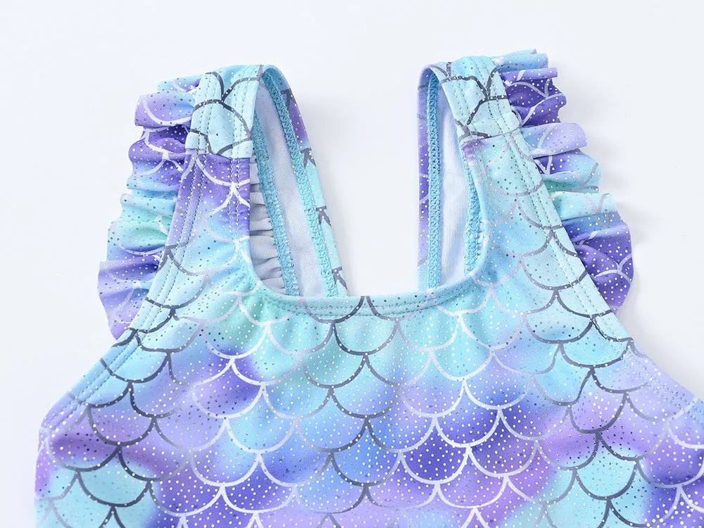 Girl Mermaid Like Swimsuit with Different Strap Styles (2 Colors)