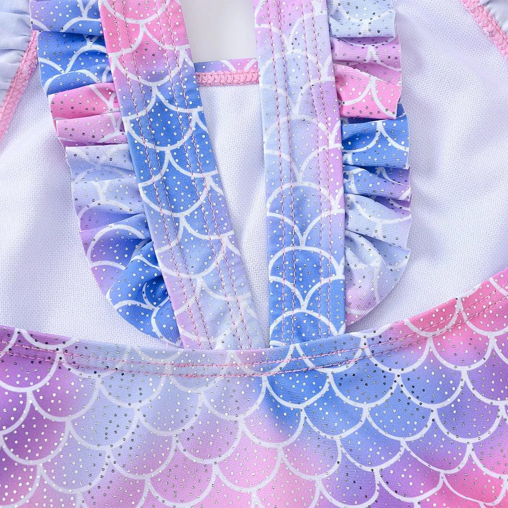 Girl Mermaid Like Swimsuit with Different Strap Styles (2 Colors)