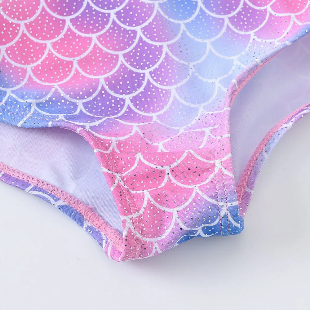 Girl Mermaid Like Swimsuit with Different Strap Styles (2 Colors)