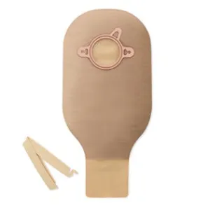 Hollister 18176 New Image 2-Piece Drainable Pouch With One Sided Comfortwear Panel And Clamp Closure 4" Flange, 12" L, Ultra-Clear, With Belt Tabs, Without Integrated Filter