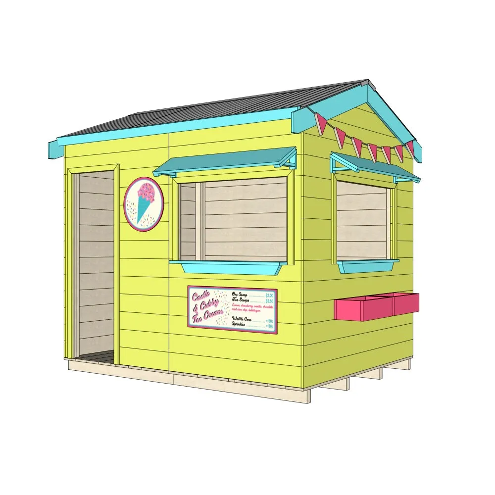 Ice Cream Shop Cubby House