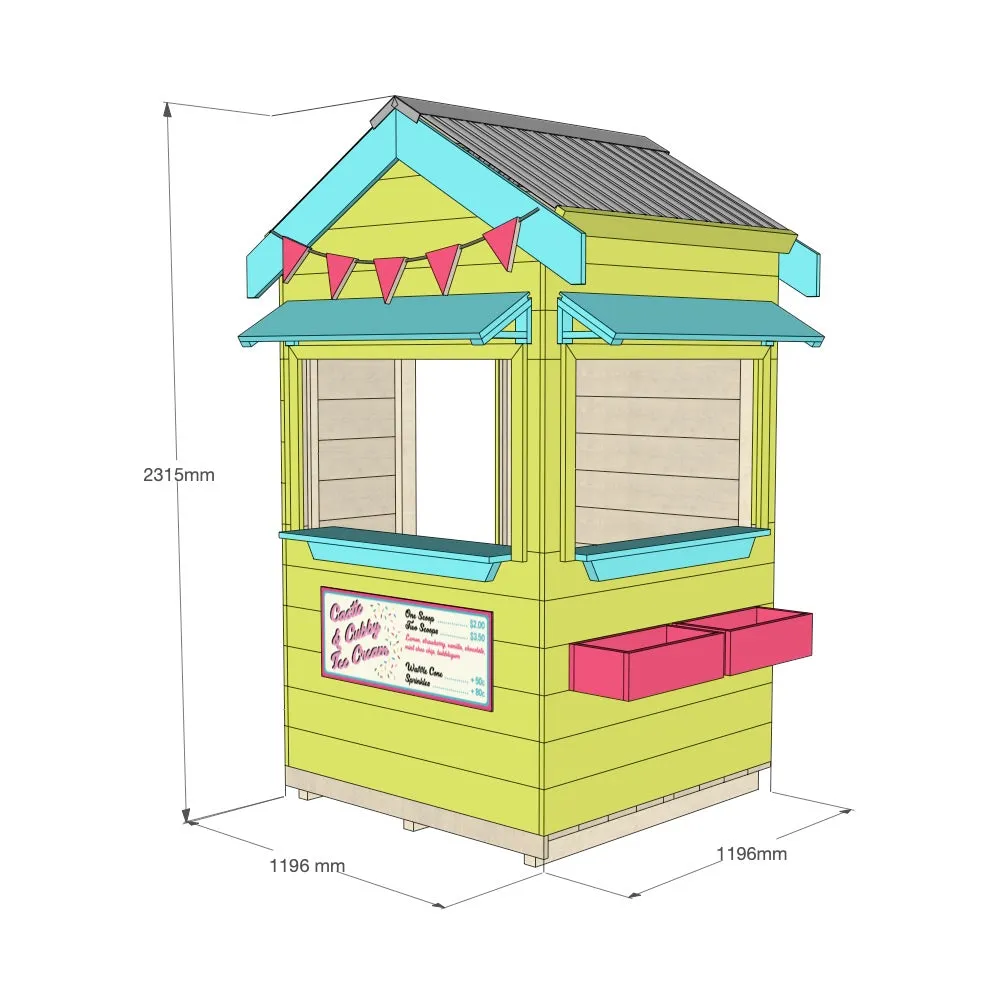 Ice Cream Shop Cubby House
