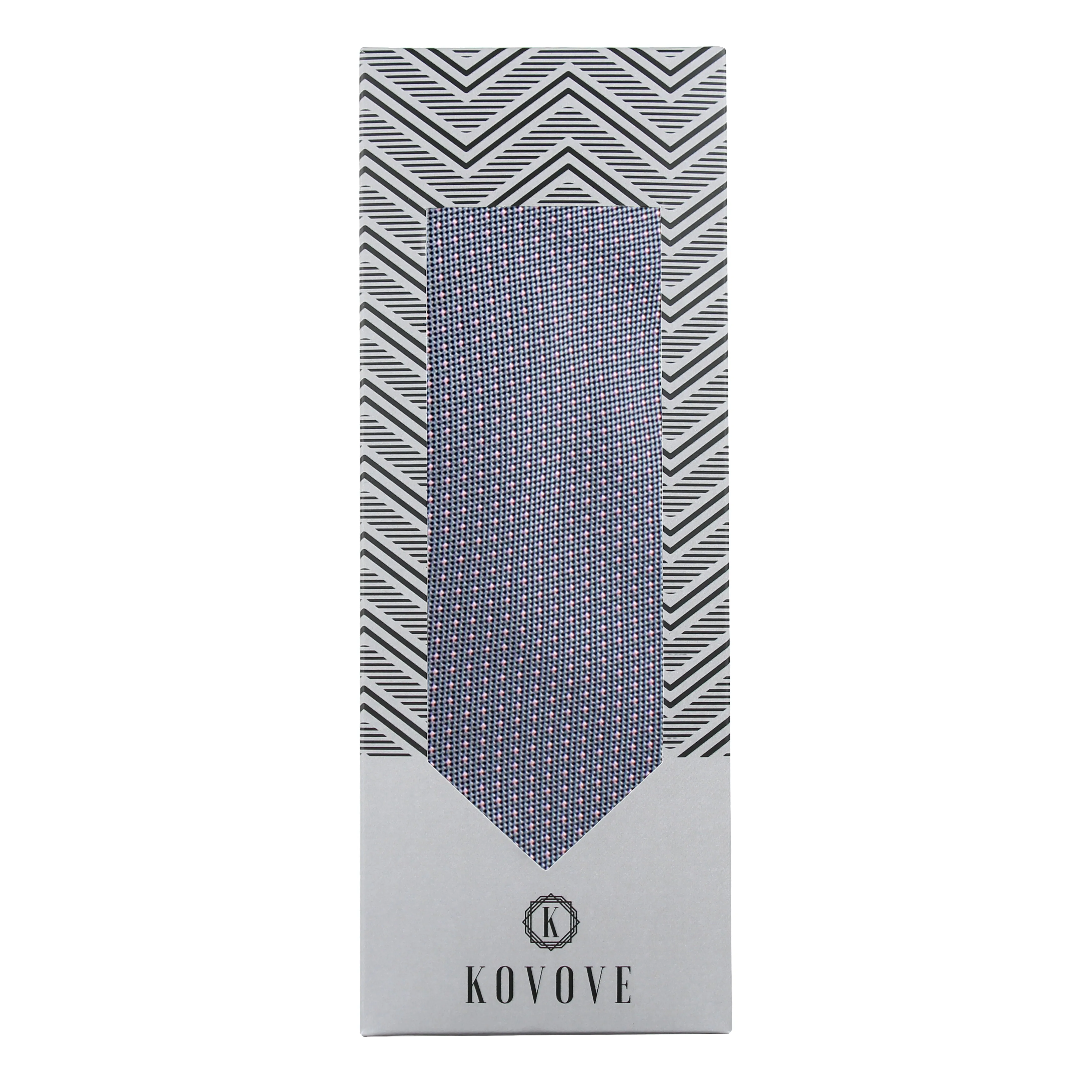 Kovove Gray Polka Dot Neck Tie For Men