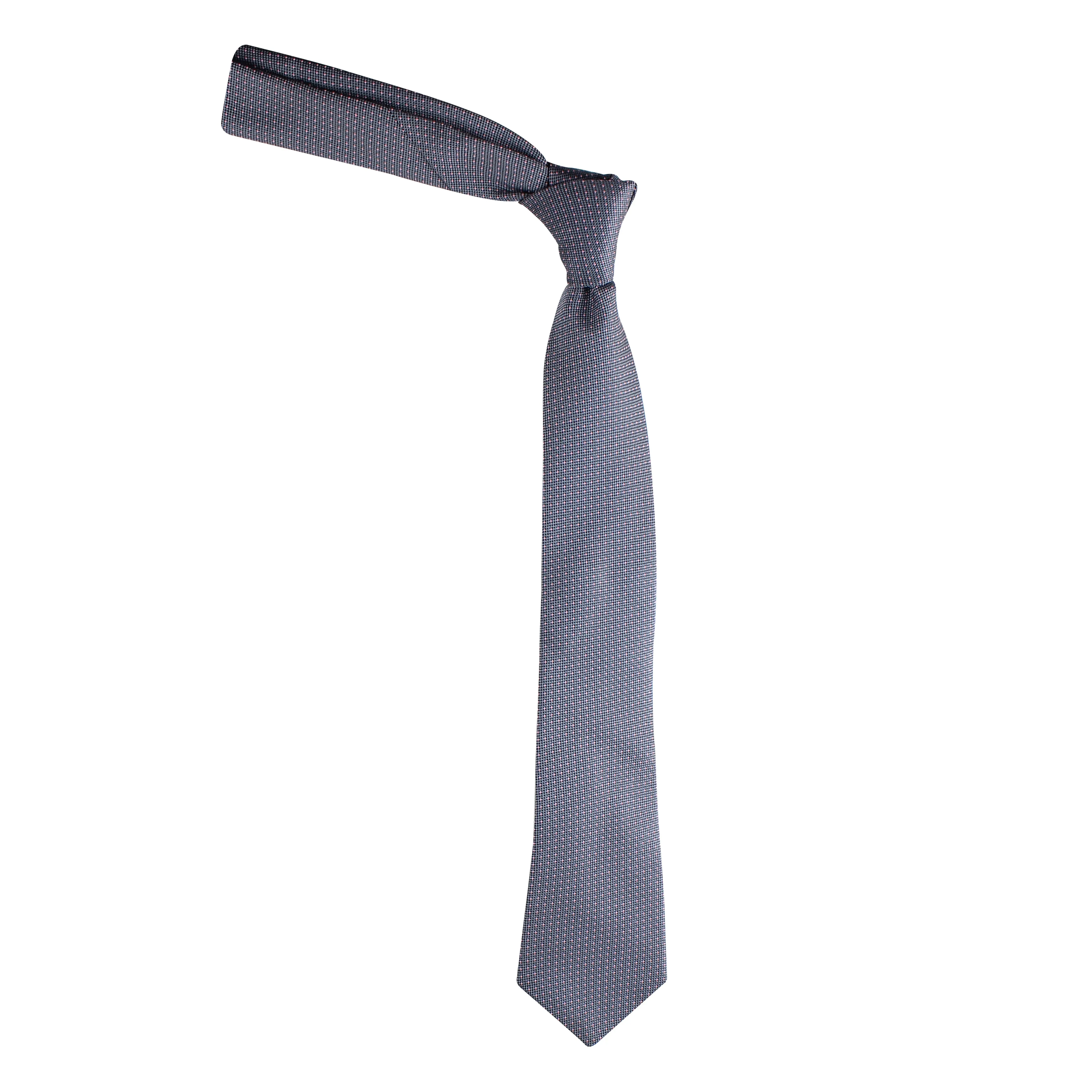 Kovove Gray Polka Dot Neck Tie For Men