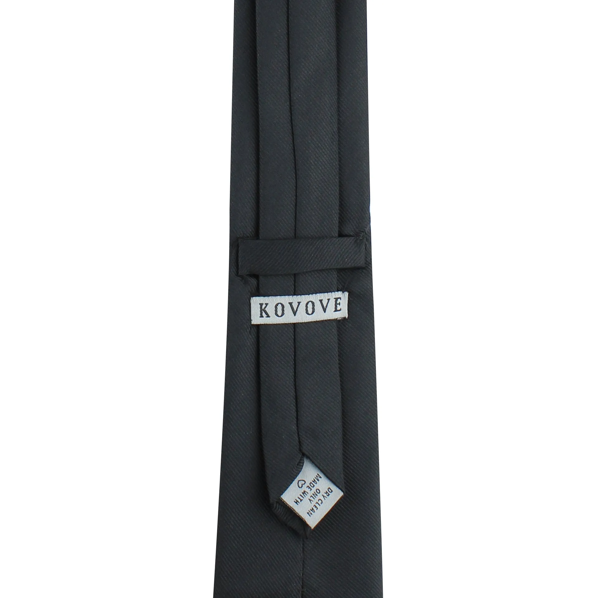 Kovove The Appealing Self Striped Black Necktie For Men