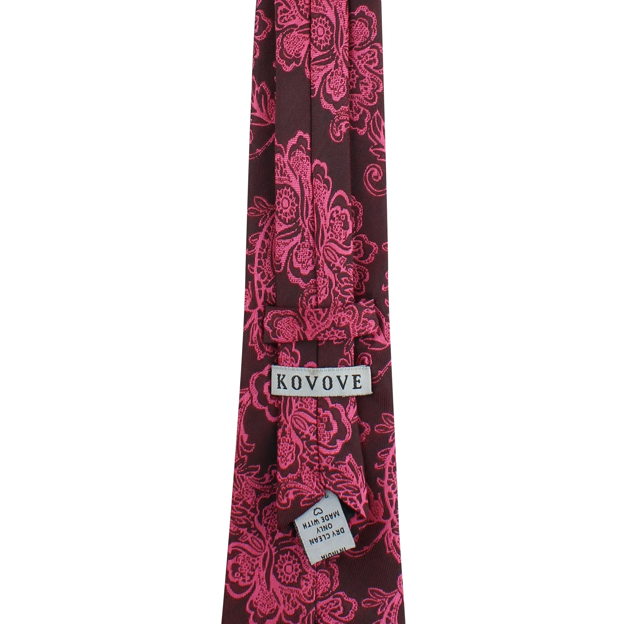 Kovove The Blooming Floral Maroon Necktie For Men