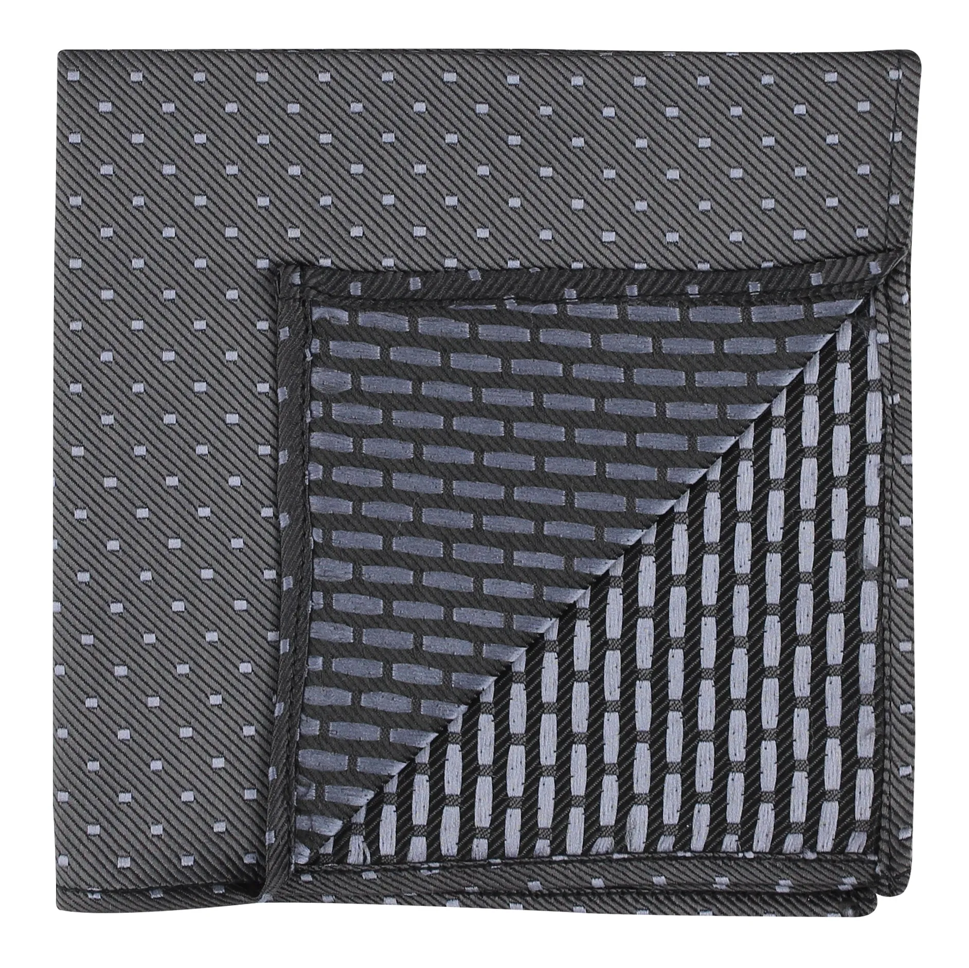 Kovove The Intellect Dash Abstract  Black Pocket Square For Men