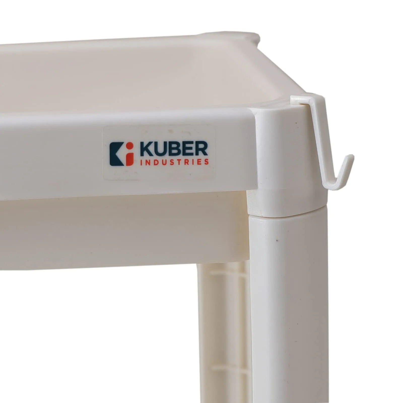 Kuber Industries Plastic Pp Storage Shelf - 1734-White