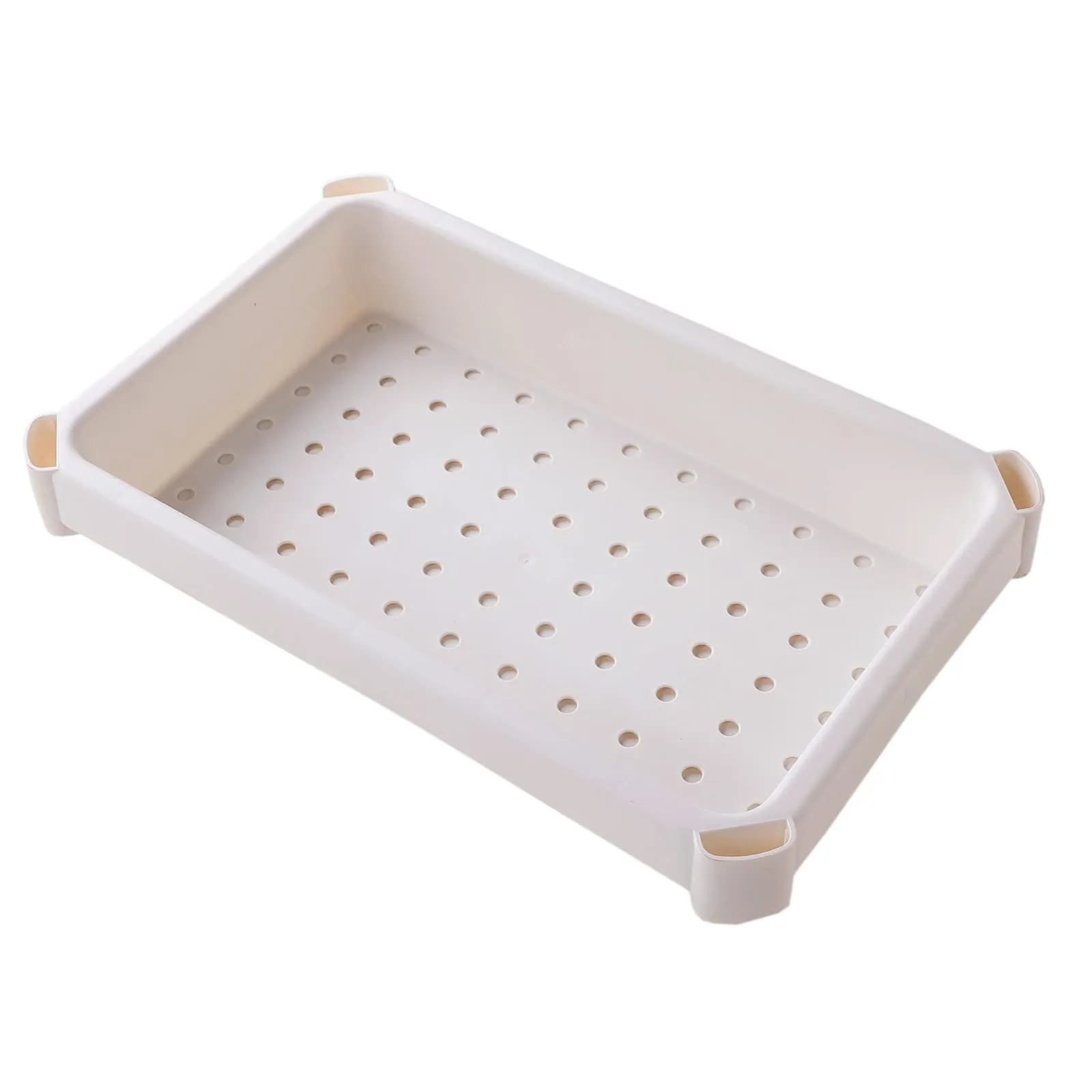 Kuber Industries Plastic Pp Storage Shelf - 1734-White