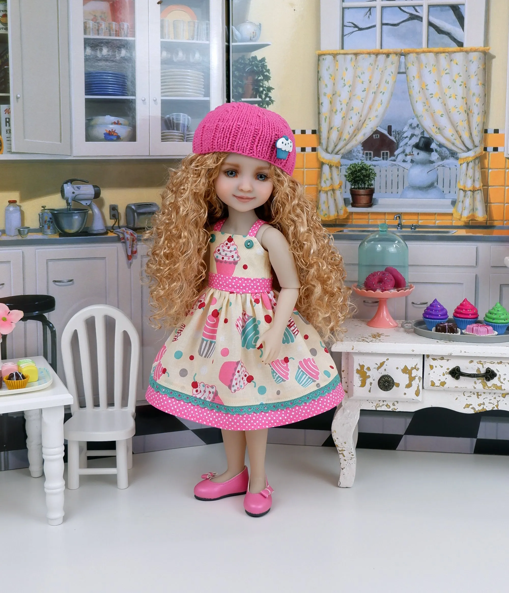 Meghan - custom baking themed Ruby Red Fashion Friend doll & wardrobe