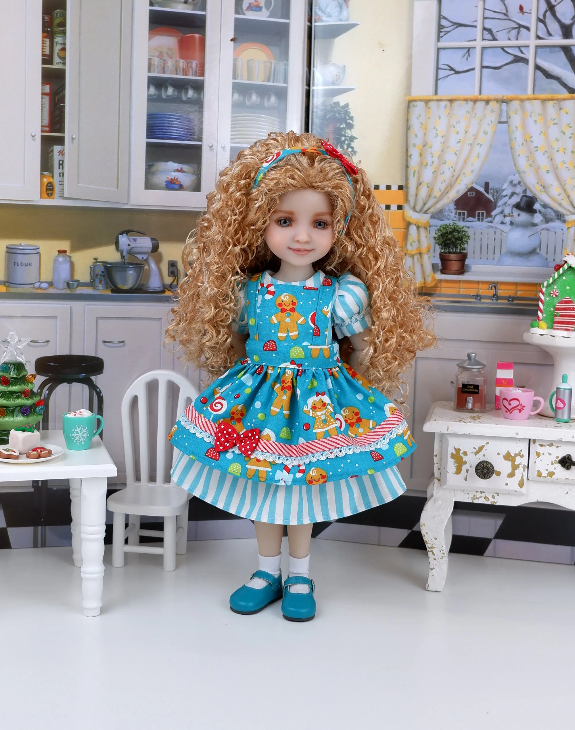 Meghan - custom baking themed Ruby Red Fashion Friend doll & wardrobe
