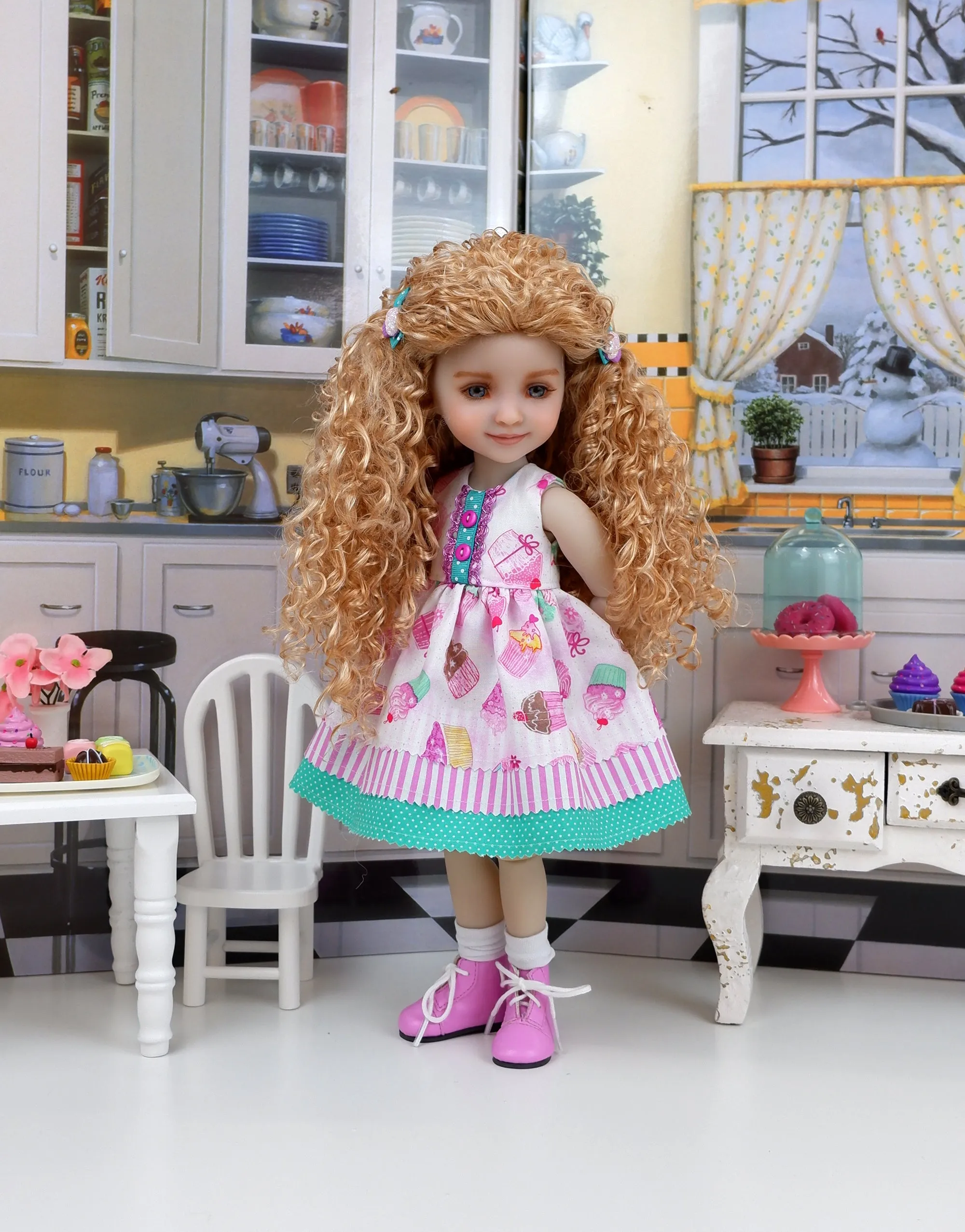 Meghan - custom baking themed Ruby Red Fashion Friend doll & wardrobe