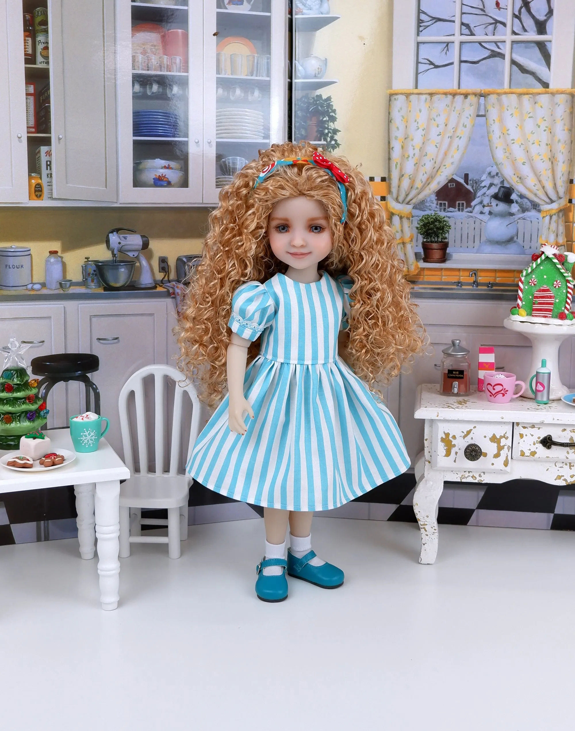 Meghan - custom baking themed Ruby Red Fashion Friend doll & wardrobe
