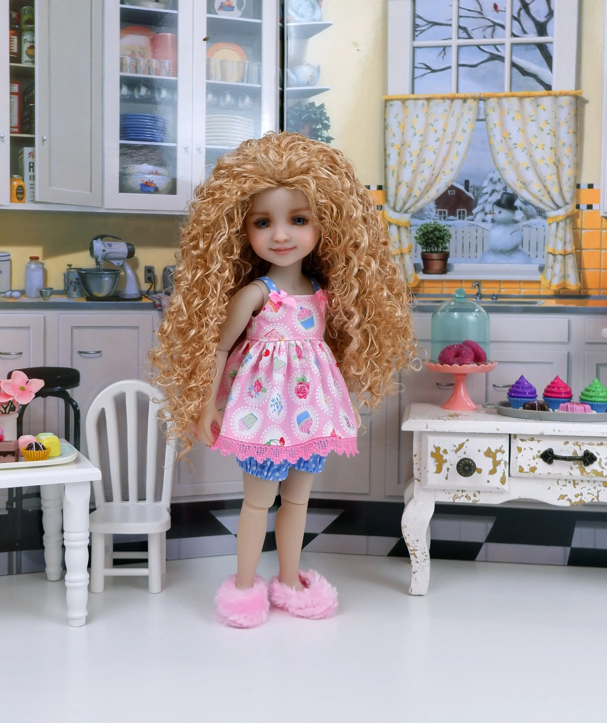 Meghan - custom baking themed Ruby Red Fashion Friend doll & wardrobe
