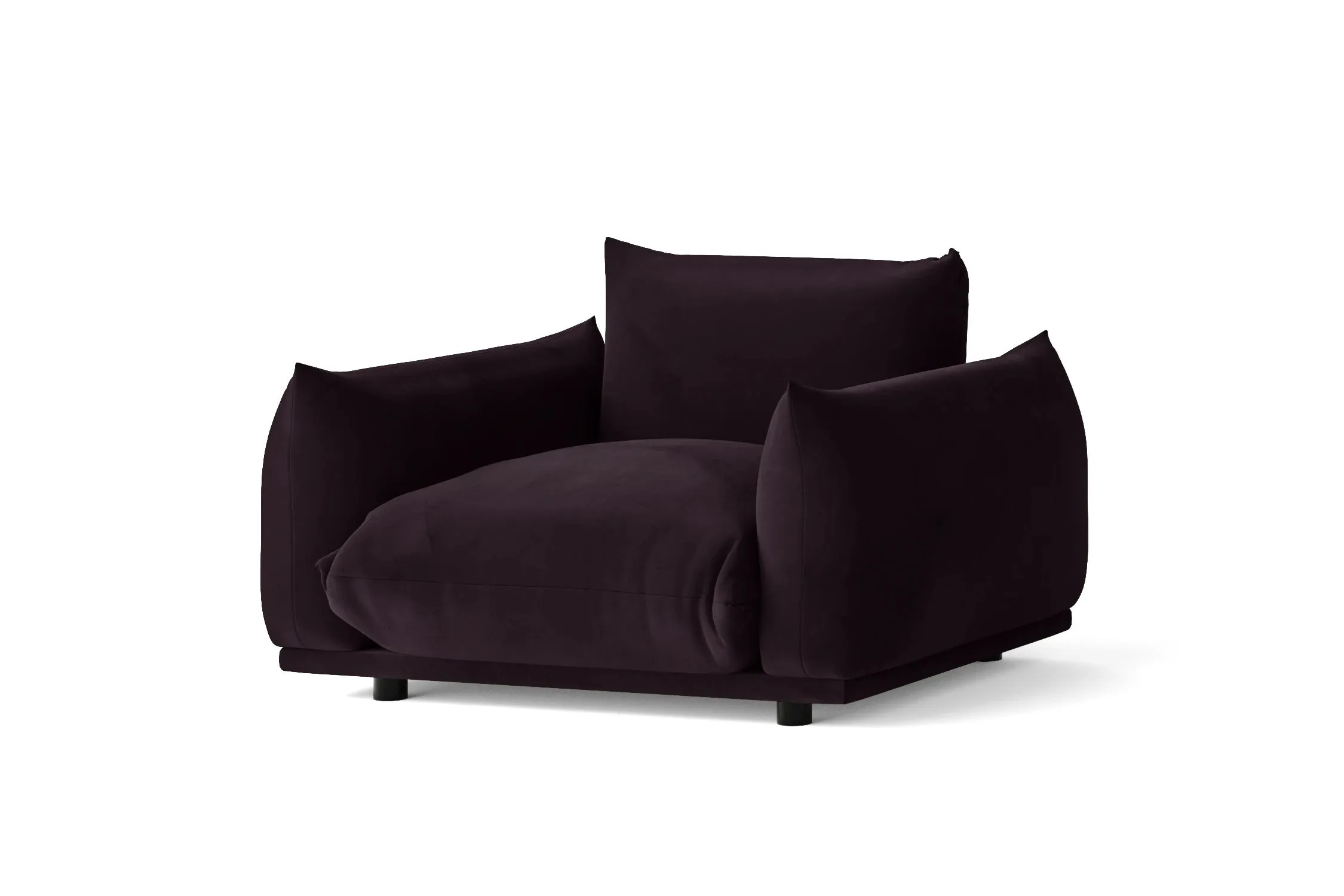 Minneapolis Armchair Purple Velvet