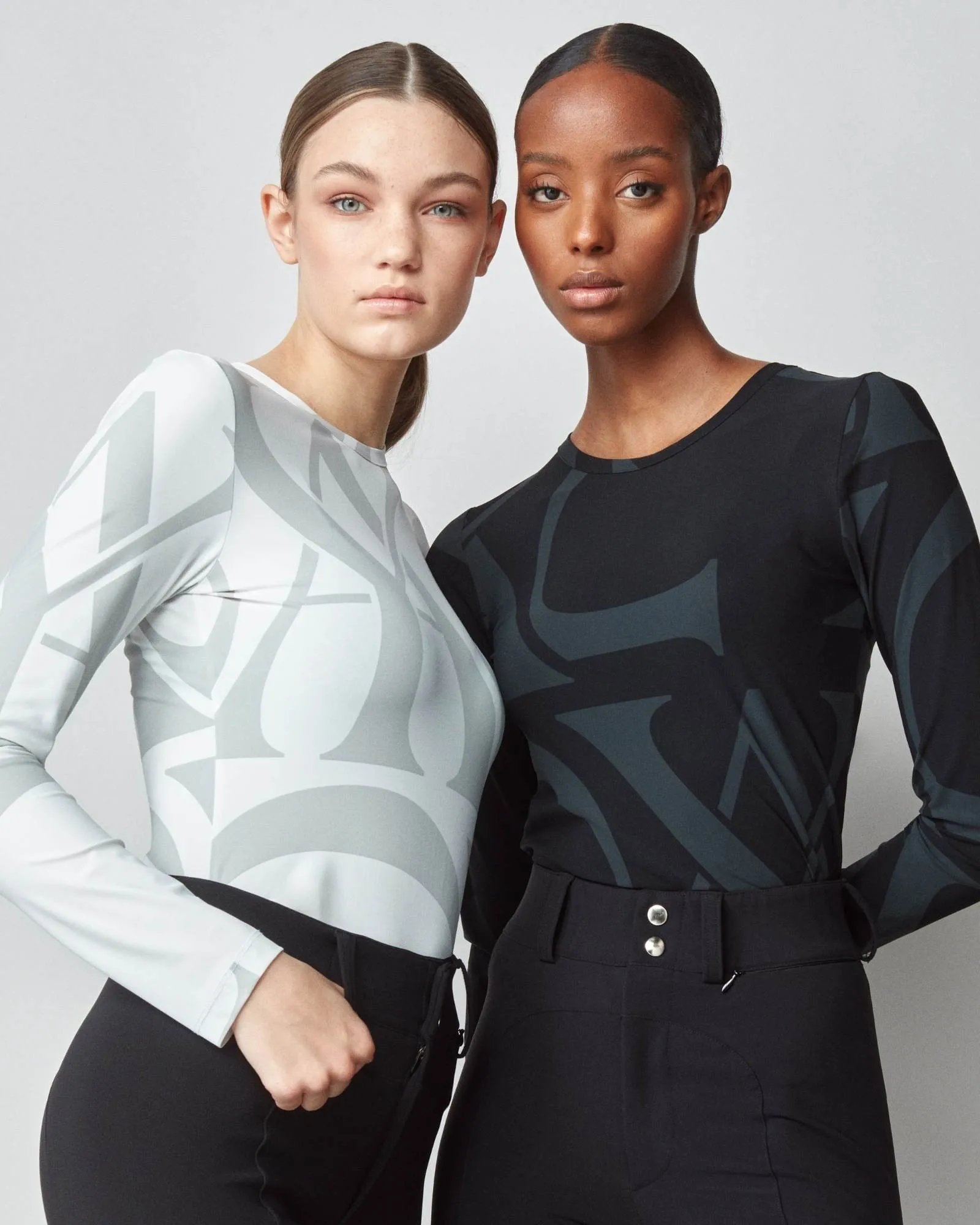 Monogram Long Sleeve Shirt Black