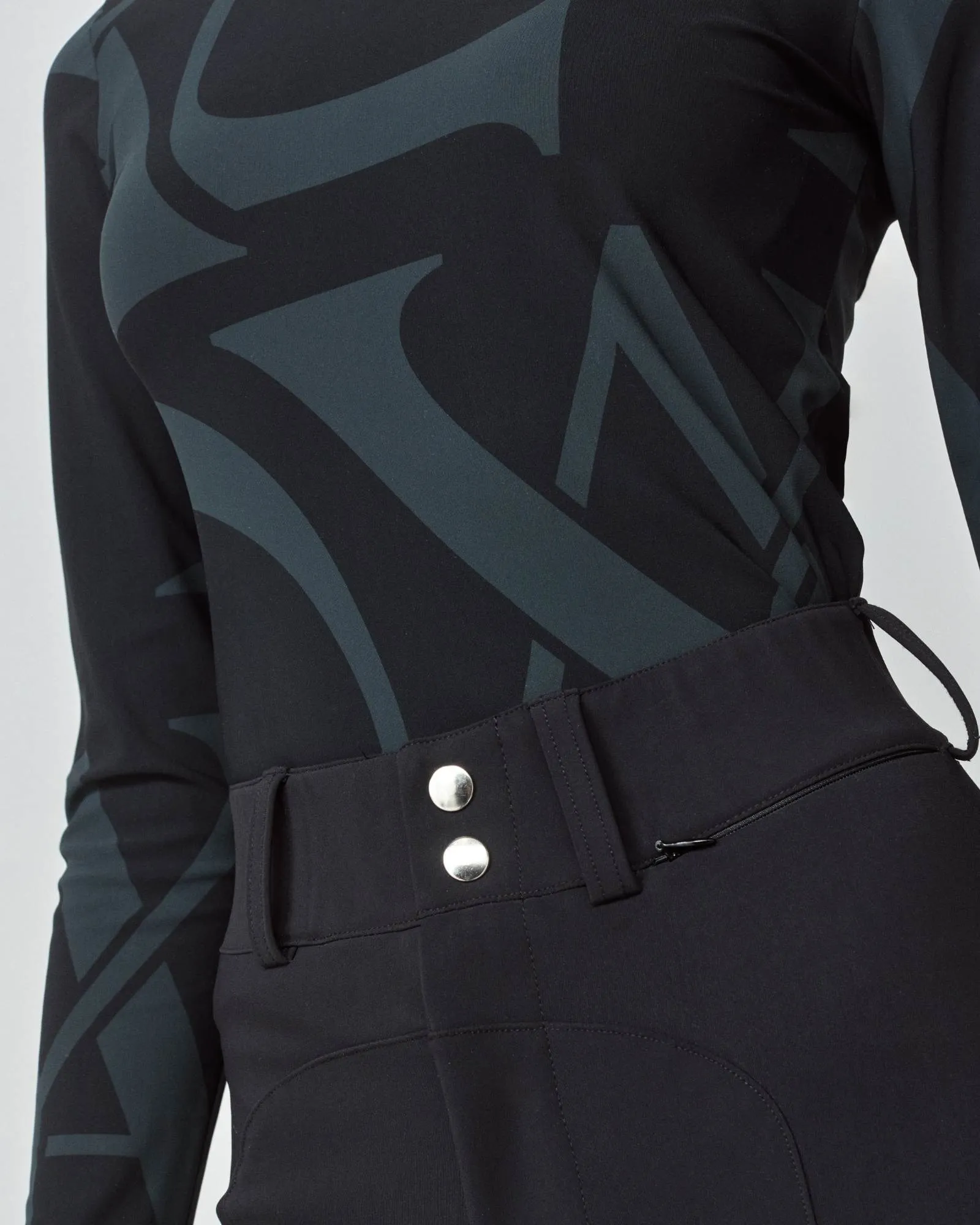 Monogram Long Sleeve Shirt Black