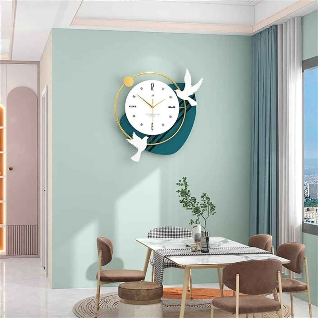 NEW ERA DESIGNS Modern Handmade Metal Wall Clock for Home Décor, Perfect for Bed Room/Living Room/Hotel/Restaurant (Multi) (Size: 24 x 24 Inch)