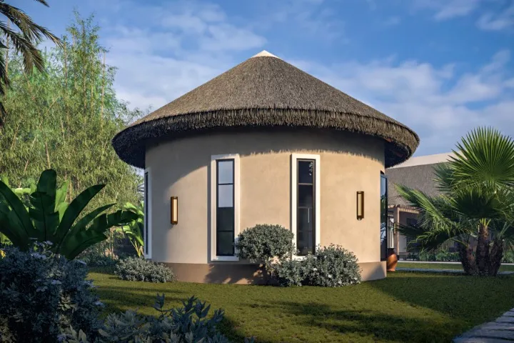 One bedroom thatch roof house - ID 11110