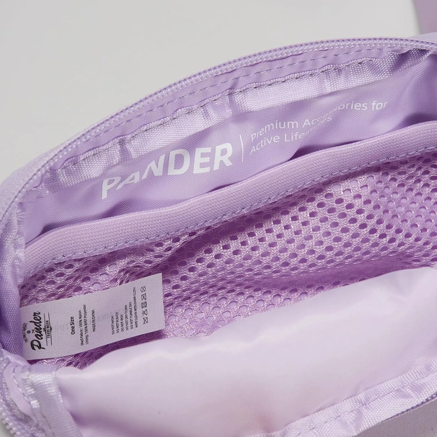 Pander Mini Belt Bag ?C Ultra Compact, Fits 6.7?? Phone, Lipstick, Earbuds, Essentials, Small Crossbody Waist Purse, Lilac Purple