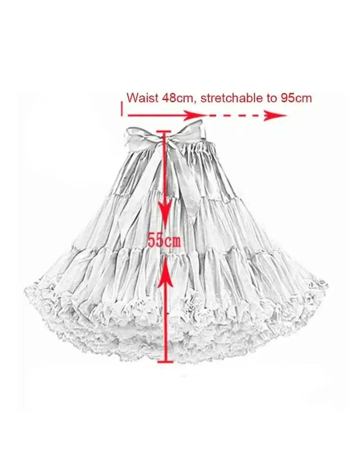 Red Fluffy Petticoat 55cm [IN STOCK]