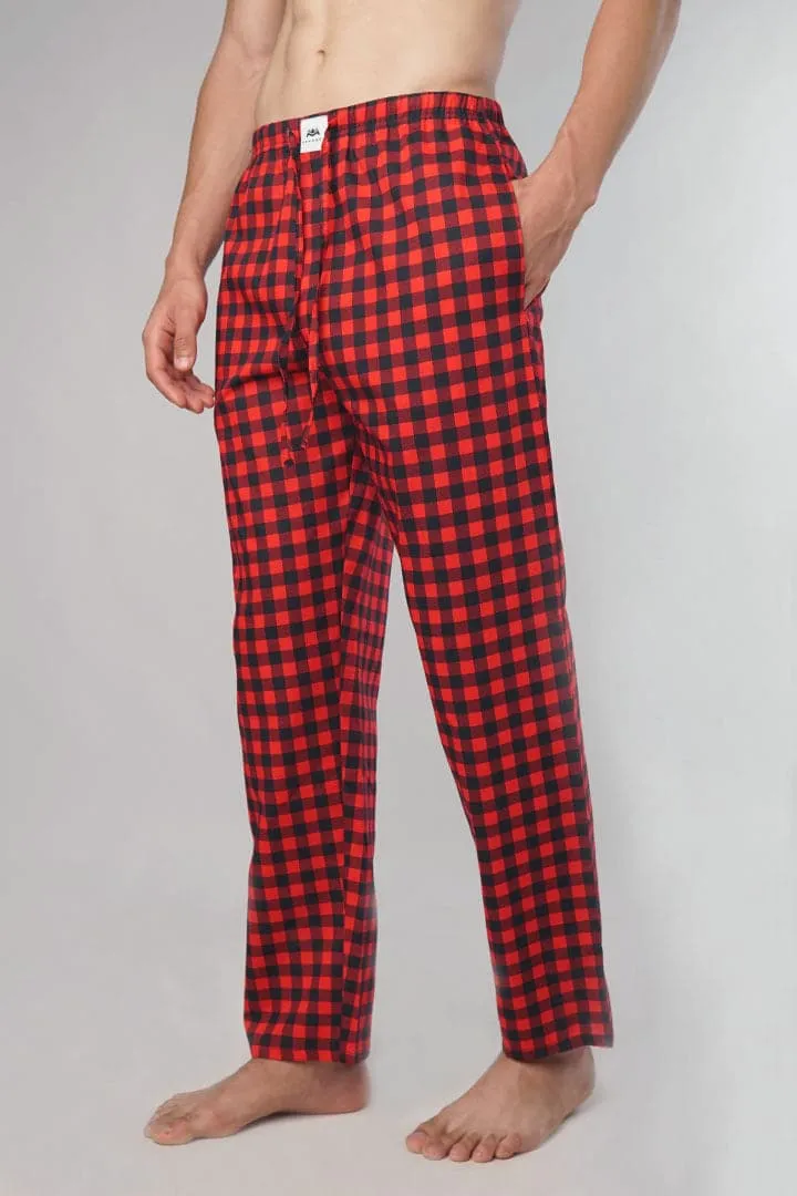 Red Plaid Woven Pajama