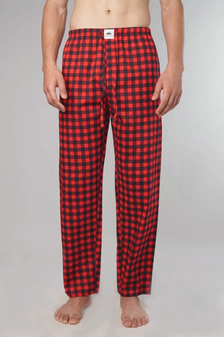 Red Plaid Woven Pajama