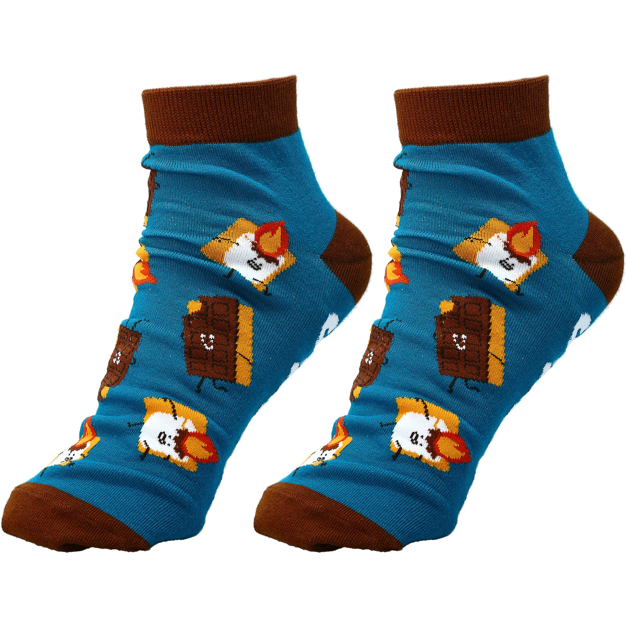 S'mores Cotton Blend Ankle Socks