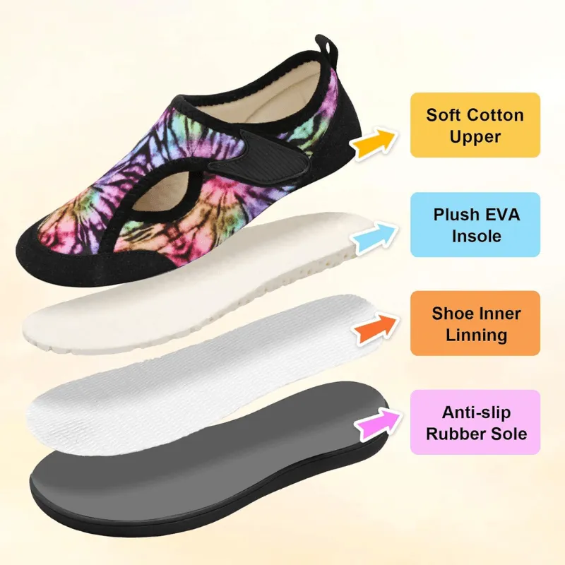Tie Dye Slippers – Adjustable & Comfortable for Everyday Wear