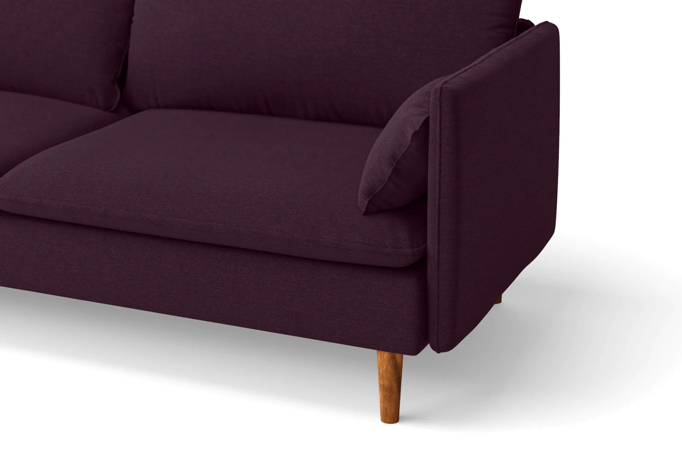 Tirreni Armchair Purple Linen Fabric