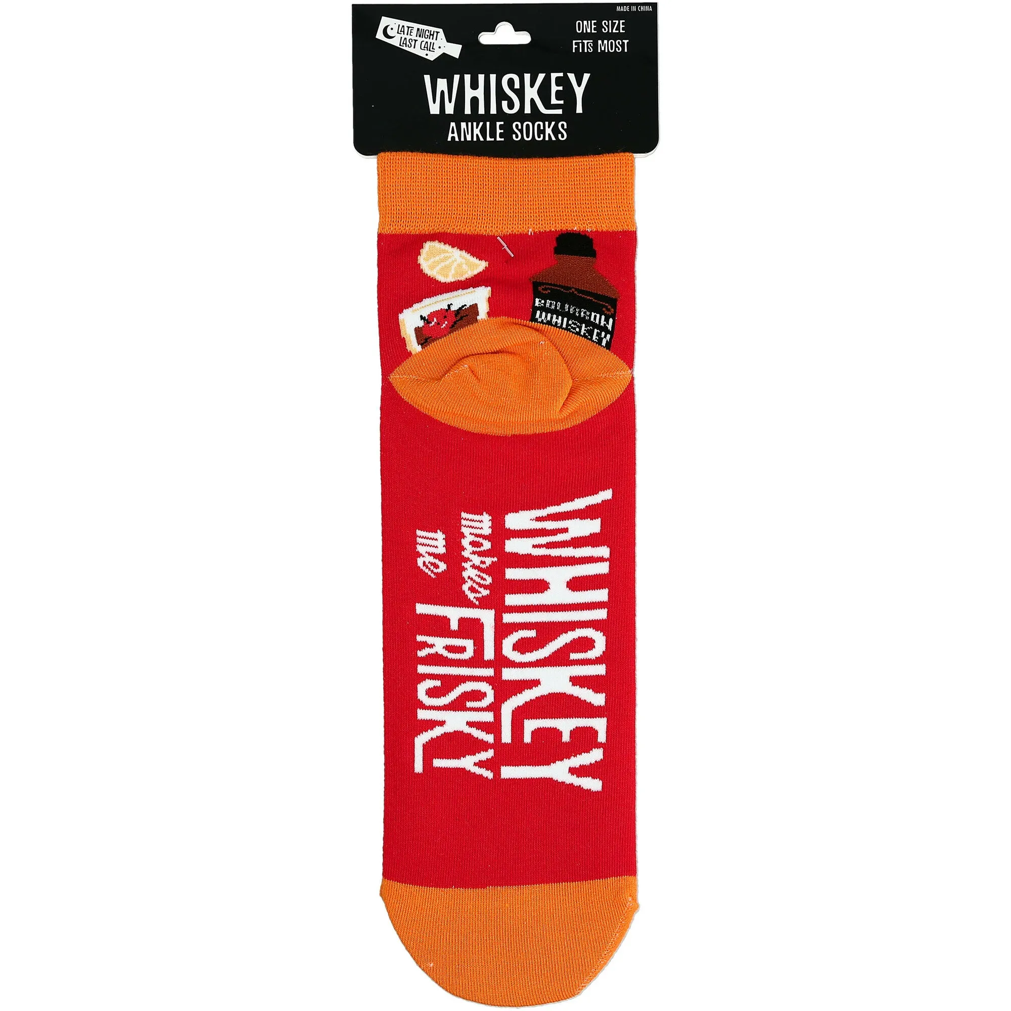 Whiskey Cotton Blend Ankle Socks