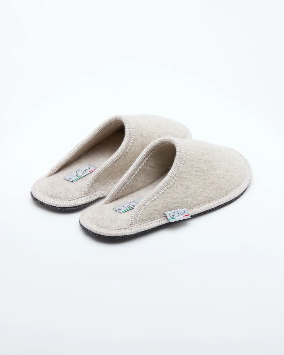 Women's Boiled Wool Stella Slipper Beige