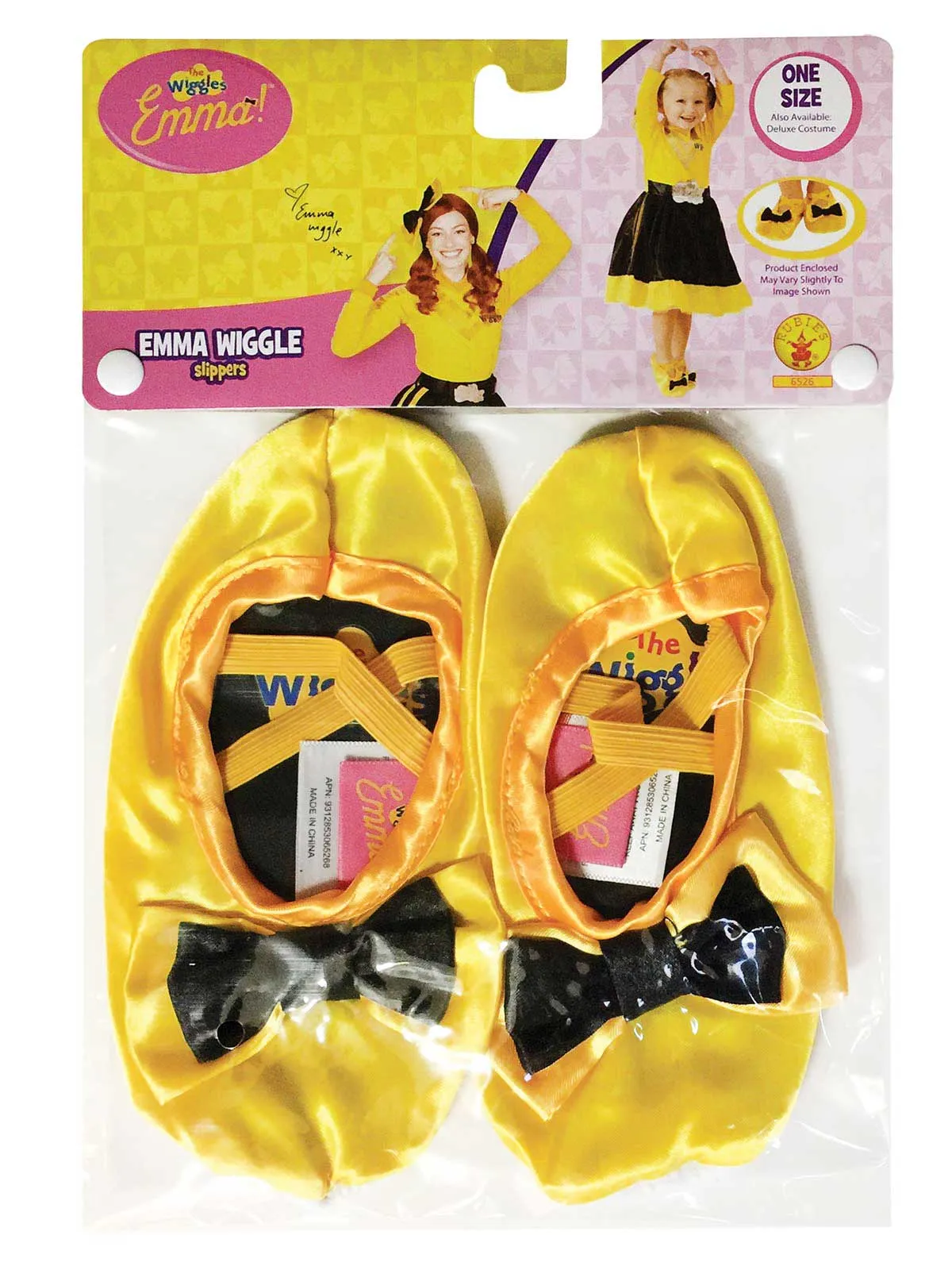 YELLOW WIGGLE SLIPPERS, CHILD