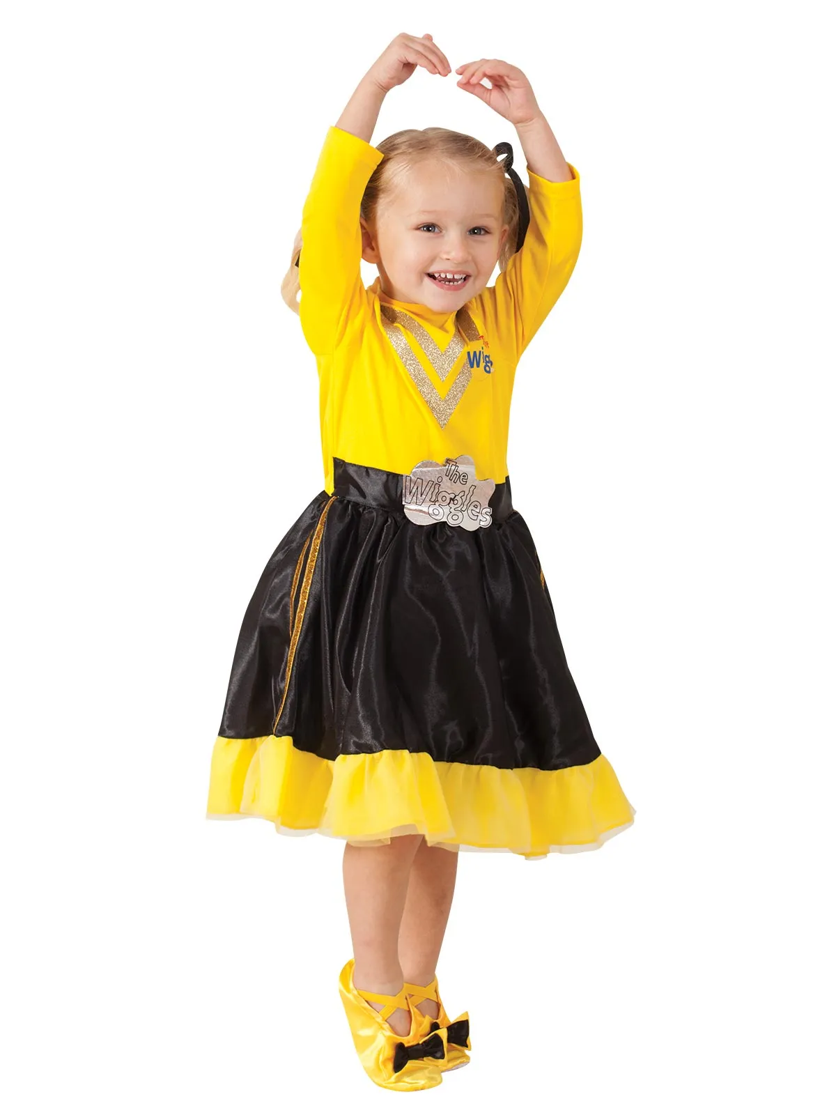 YELLOW WIGGLE SLIPPERS, CHILD